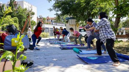 Kadın Danışma Merkezi’nde sabah sporu