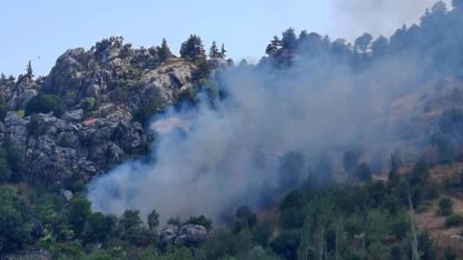Alanya’da zirai alanda çıkan yangın söndürüldü