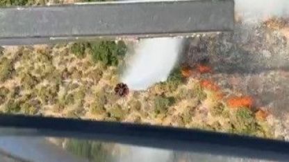 Demre’de orman yangını