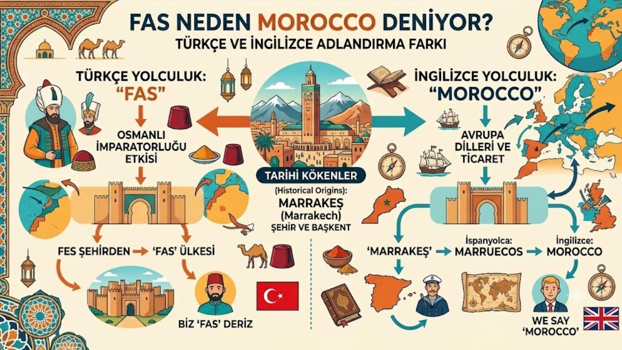 Fas neden Morocco deniyor? Türkçe'de Fas, İngilizce'de Morocco olmasının sebebi