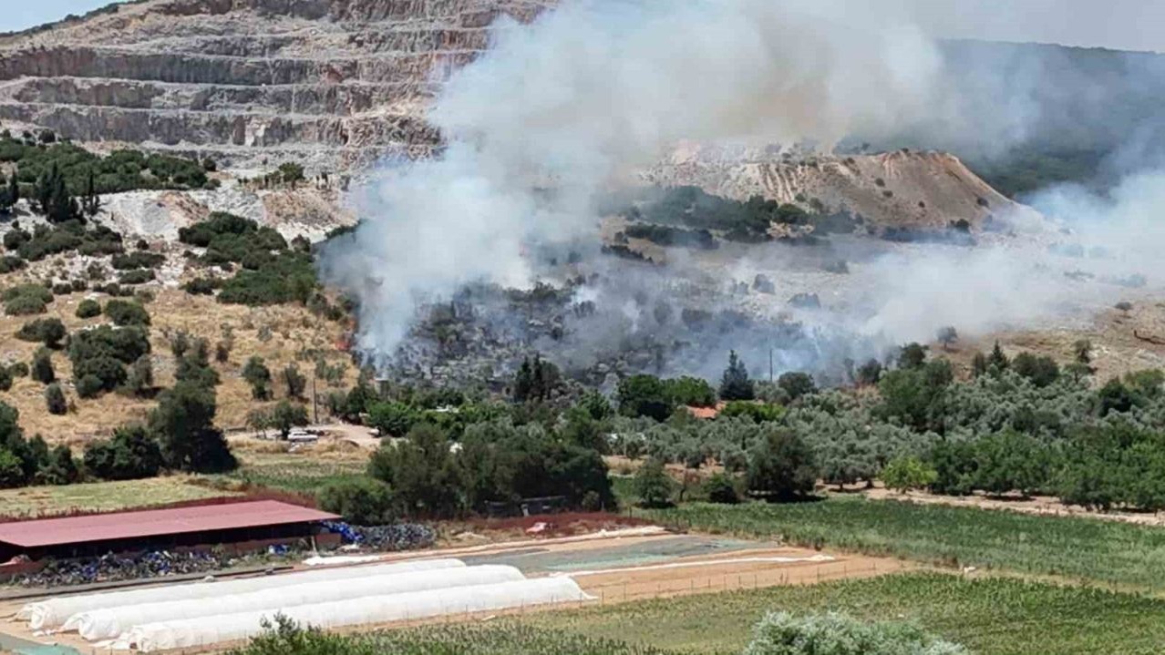Menteşe’deki makilik yangını kontrol altına alındı