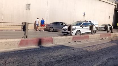Meydan Alt Geçidi'nde maddi hasarlı trafik kazası!