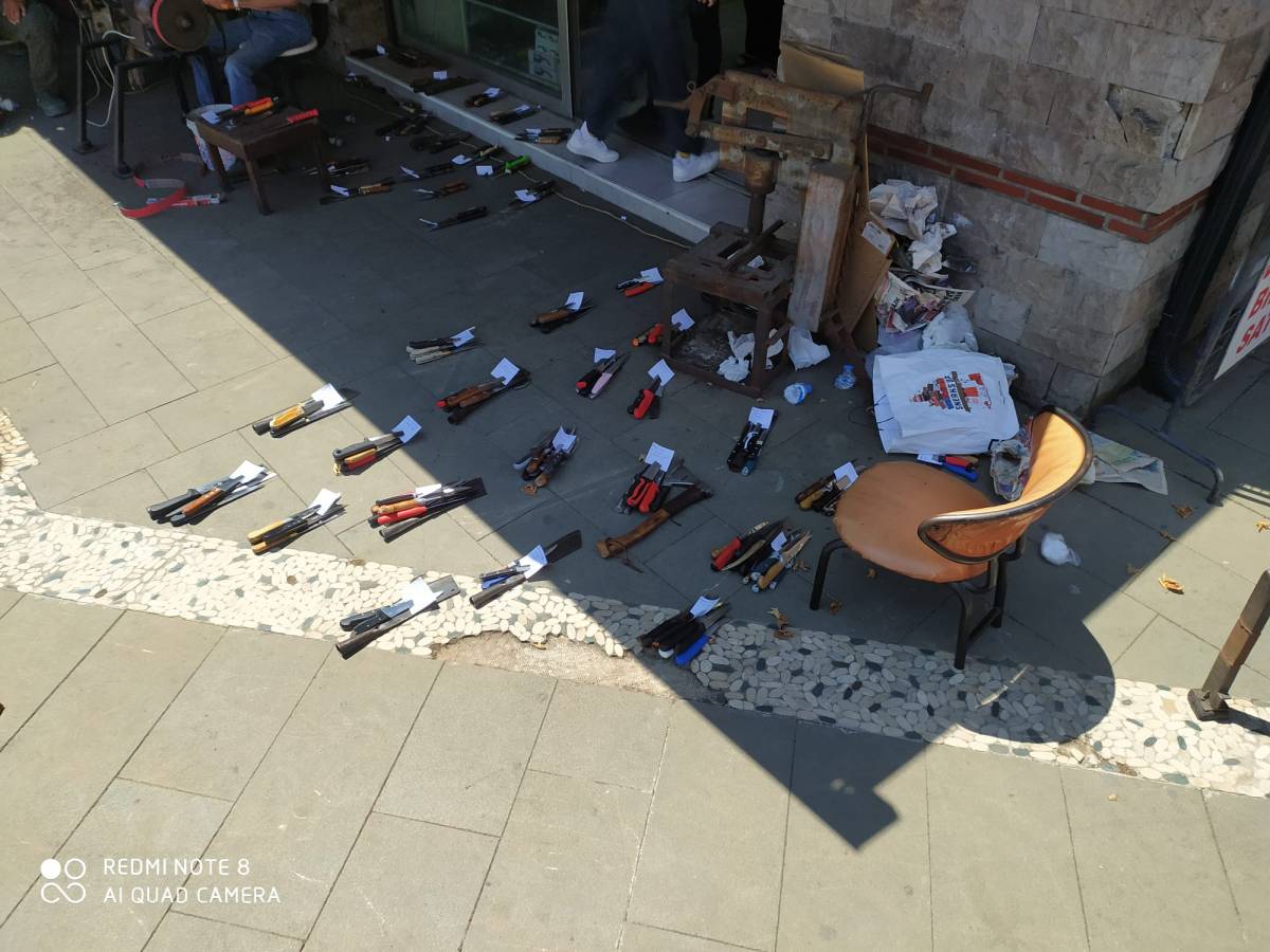 Bayramda bıçakçılarda yoğun mesai