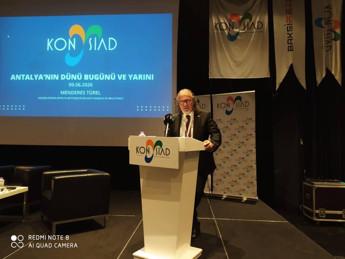 KONSİAD’ın dönem sonu toplantısına Menderes Türel konuk oldu