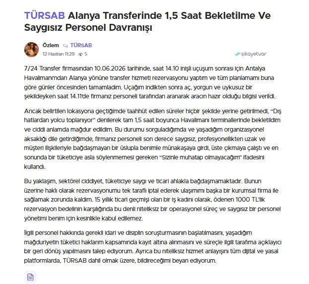 Antalya Havalimanı transferinde şok iddia! 1,5 saat bekledi, rezervasyonunu iptal etti