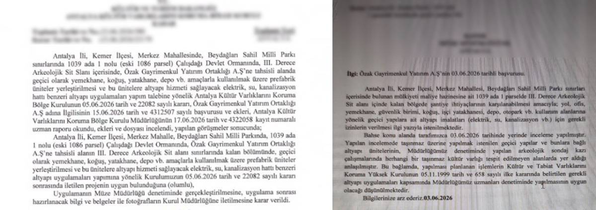 Kaleiçi’nde tenteye yasak, İdyros’ta otel şantiyesine onay